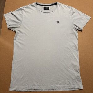 Hackett‎ London Short Sleeve Logo T-Shirt Men's Small Oxford Blue Classic Fit